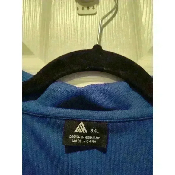 Outsideca‎ Men’s 3XL Tactical Short Sleeve Polo Shirt, Blue With Arm Pocket - Picture 2 of 6